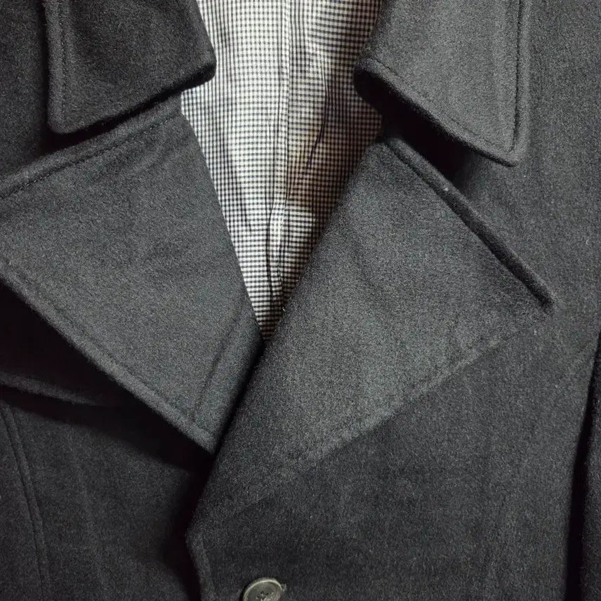 [BUNJANG] TNGT Men's Black Cashmere Coat 100 / TNGT 남성 블랙 캐시미어 코트 100
