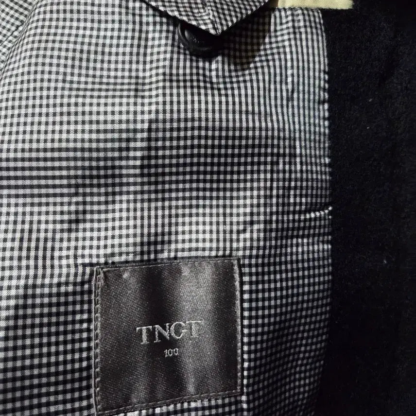 [BUNJANG] TNGT Men's Black Cashmere Coat 100 / TNGT 남성 블랙 캐시미어 코트 100