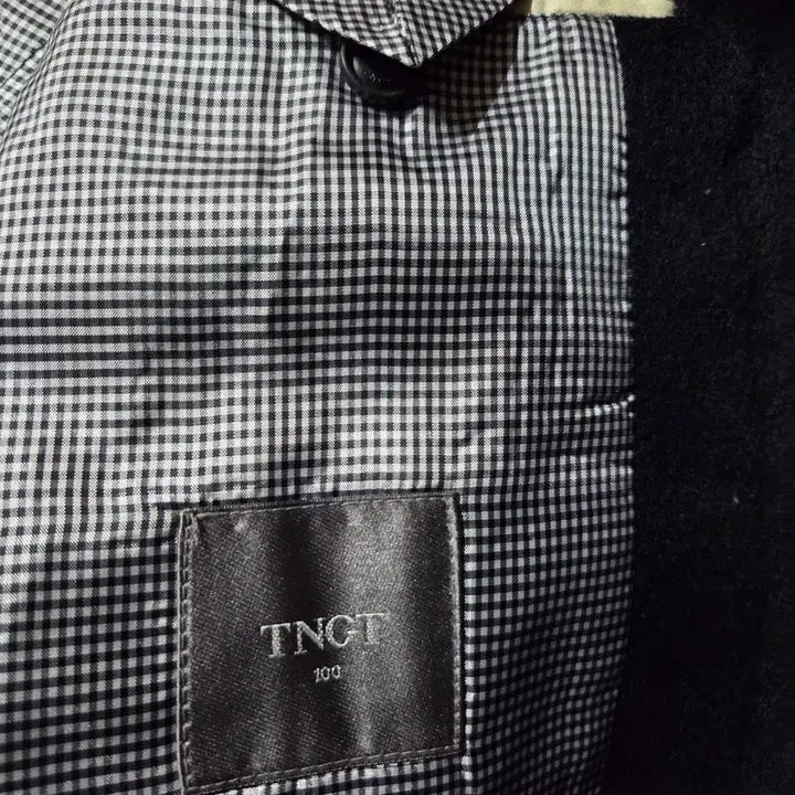 [BUNJANG] TNGT Men's Black Cashmere Coat 100 / TNGT 남성 블랙 캐시미어 코트 100