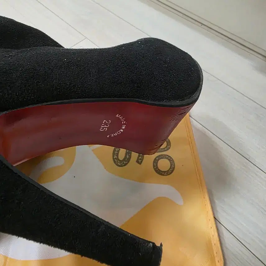 [BUNJANG] Black Suede Long Boots / 스웨이드 블랙 롱부츠 힐