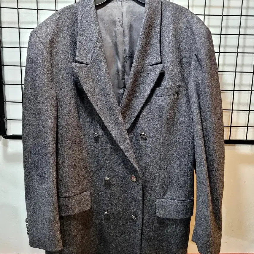 [BUNJANG] Burberry Wool Blazer Jacket / 정품 버버리 은장버튼 울 블레이져 남성자켓