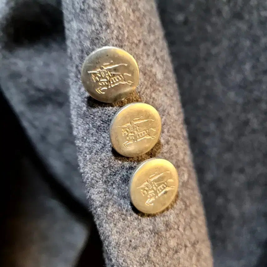 [BUNJANG] Burberry Wool Blazer Jacket / 정품 버버리 은장버튼 울 블레이져 남성자켓