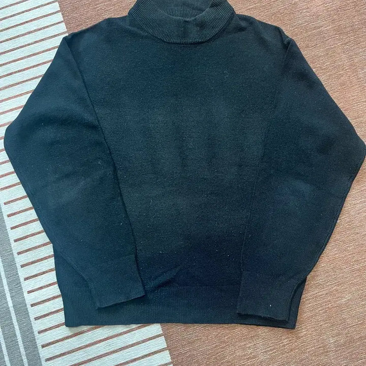 [BUNJANG] Black Turtleneck Knit Sweater / 검정색 목폴라 니트