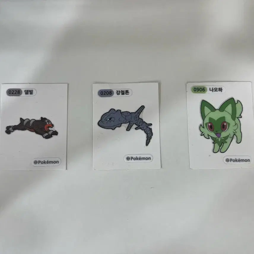 [BUNJANG] Pokemon Tteokbokki Stickers Set / 포켓몬 띠부씰 13개