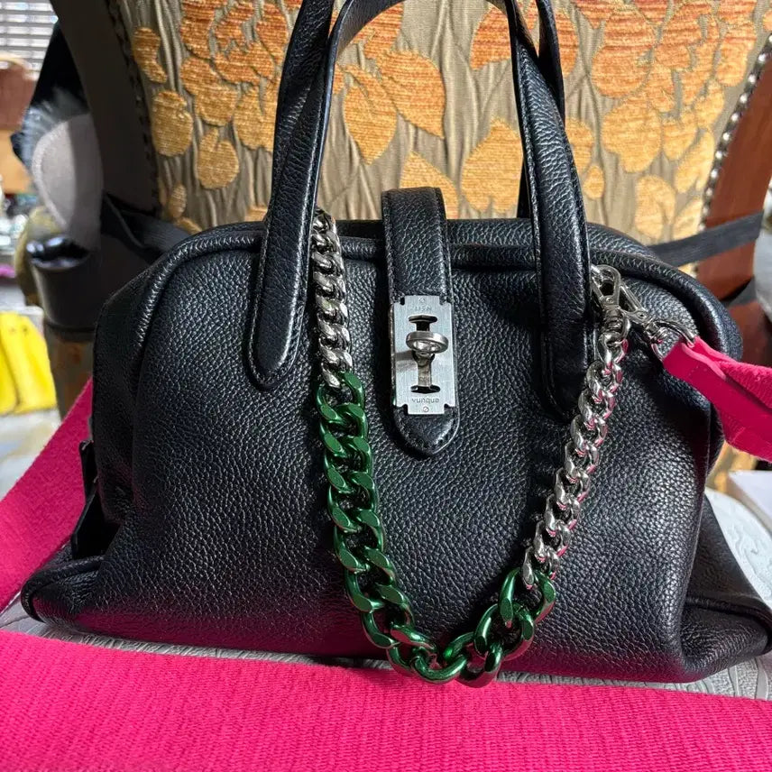 [BUNJANG] Vunque Talk Tote S Black Bag + 2 Straps Full Set / 분크