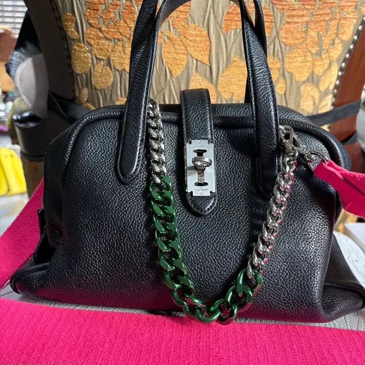 [BUNJANG] Vunque Talk Tote S Black Bag + 2 Straps Full Set / 분크
