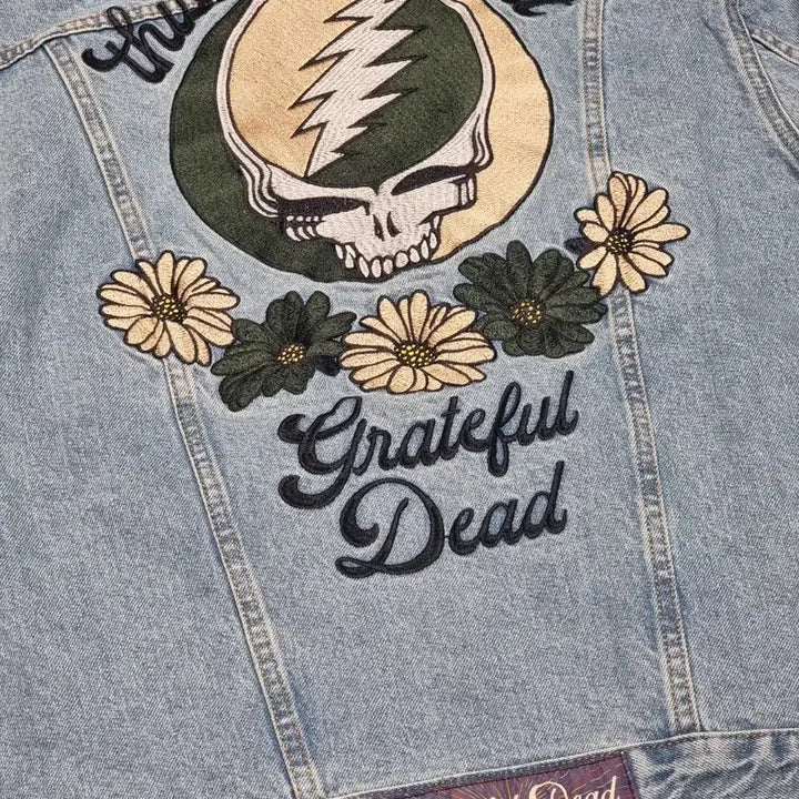 [BUNJANG] thisisneverthat Grateful Dead Trucker Jacket Washed Blue / 디스이즈네버댓 그레이트풀데드 트러커 자켓 워시드 블루
