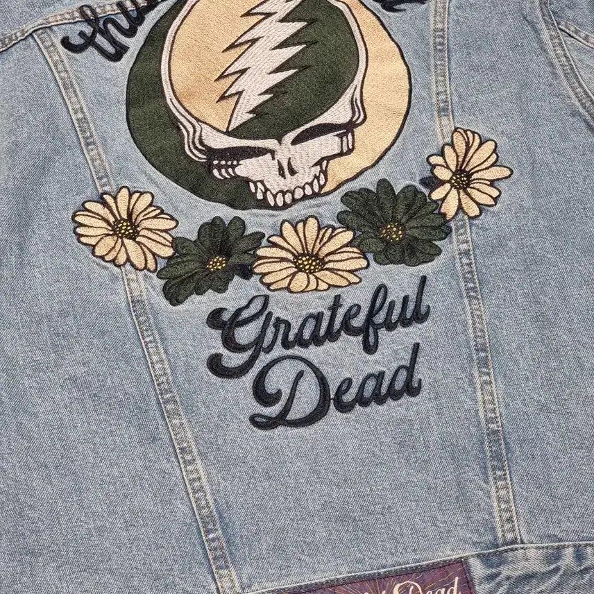 [BUNJANG] thisisneverthat Grateful Dead Trucker Jacket Washed Blue / 디스이즈네버댓 그레이트풀데드 트러커 자켓 워시드 블루