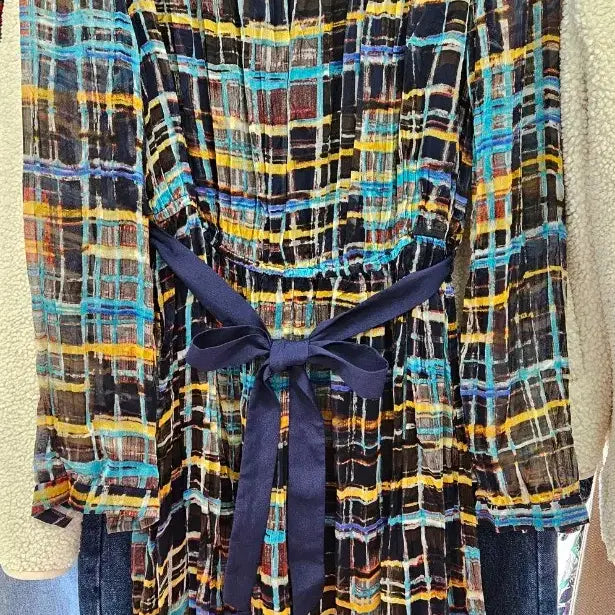 [BUNJANG] Isabey Chiffon Checkered Dress (Size 55) / 이사베이 쉬폰 원피스(55)