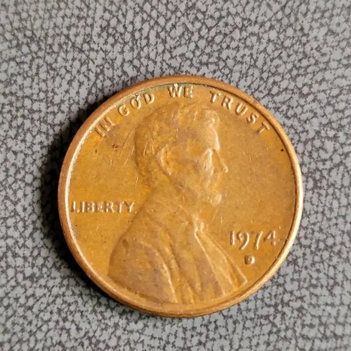 [BUNJANG] 1974 US Lincoln Cent Error Coin / 1974년 미국 링컨 센트 동전 애러 부분도 또렷하게 보입니다 애러 동전
