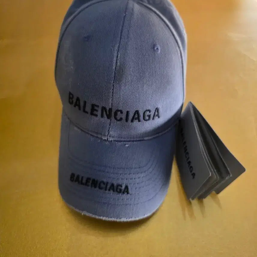 [BUNJANG] Balenciaga Navy Cotton Baseball Cap / 발렌시아가 볼캡 모자 네이비 택 O