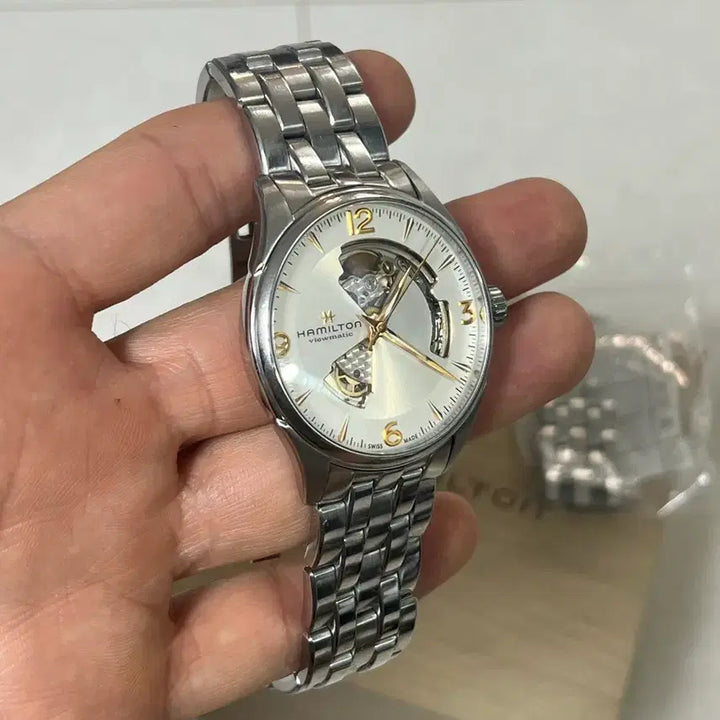 [BUNJANG] Hamilton Open Heart Gold Watch / 해밀턴 오픈하트 골드