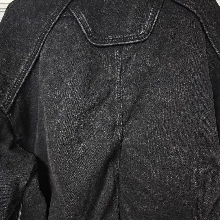 [BUNJANG] Juun.J Black Denim Ma-1 Jacket / 준지 흑청 데님 마원 48사이즈