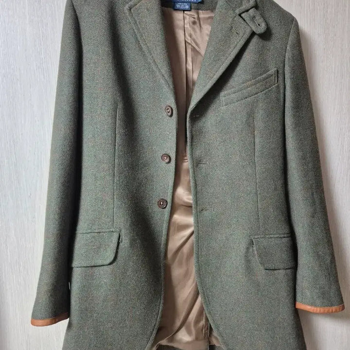 [BUNJANG] Polo Ralph Lauren Herringbone Wool Jacket / 폴로 랄프로렌 헤링본 울자켓 테일러드 가죽패치 2