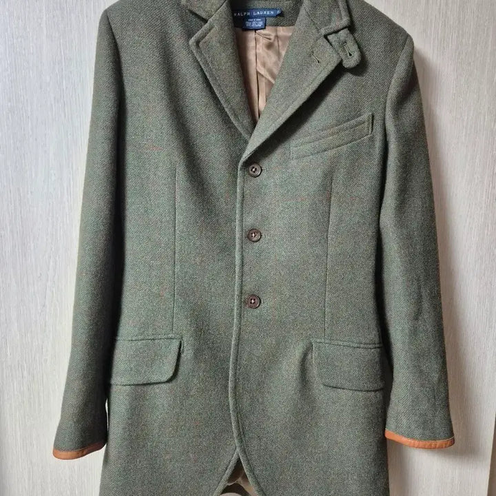 [BUNJANG] Polo Ralph Lauren Herringbone Wool Jacket / 폴로 랄프로렌 헤링본 울자켓 테일러드 가죽패치 2