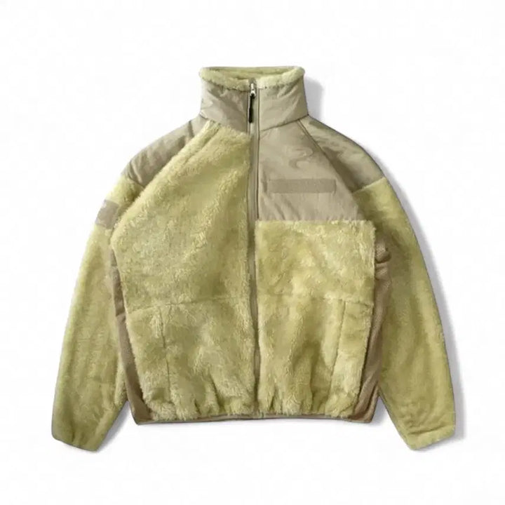 [BUNJANG] What's The Use Sherpa Fleece Jacket Lime L / 왓츠더유즈 쉐르파 후리스 새상품 L 라임