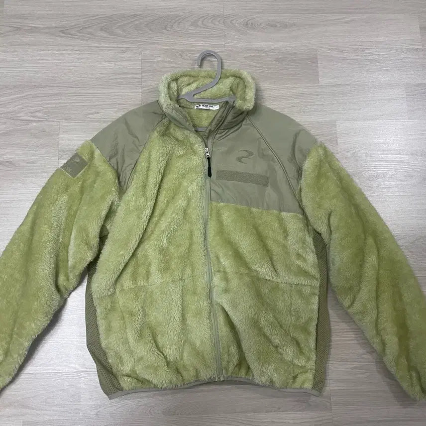 [BUNJANG] What's The Use Sherpa Fleece Jacket Lime L / 왓츠더유즈 쉐르파 후리스 새상품 L 라임