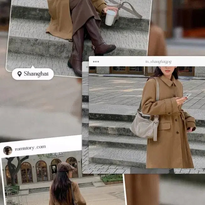 [BUNJANG] Romistory Basic Long Winter Coat / 로미스토리 베이직롱윈터 코트