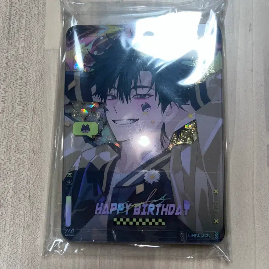 [BUNJANG] Link Click Zheng Shiyi Xiao Shi Glitter Acrylic Photocard / 시광대리인 정시우 청샤오시 글리터 아크릴 생일 포토카드
