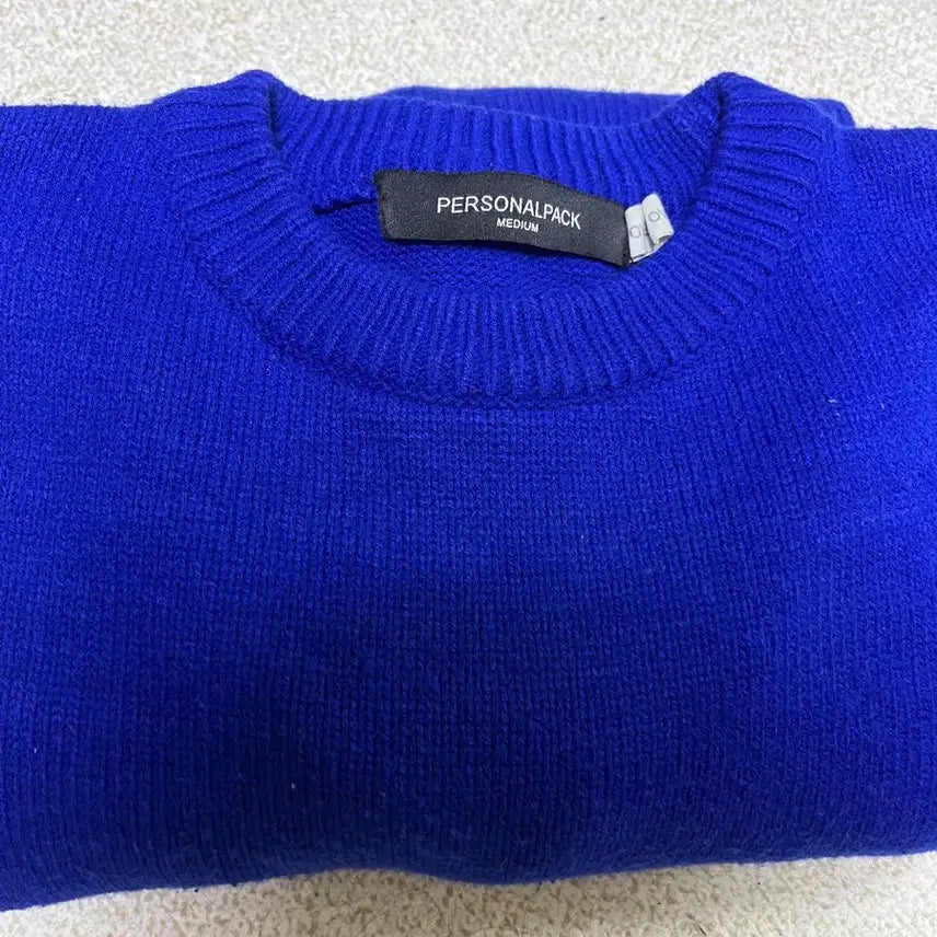 [BUNJANG] Personal Pack Oversized Knit Medium Blue / 퍼스널팩 오버사이즈 니트 블루 미디움