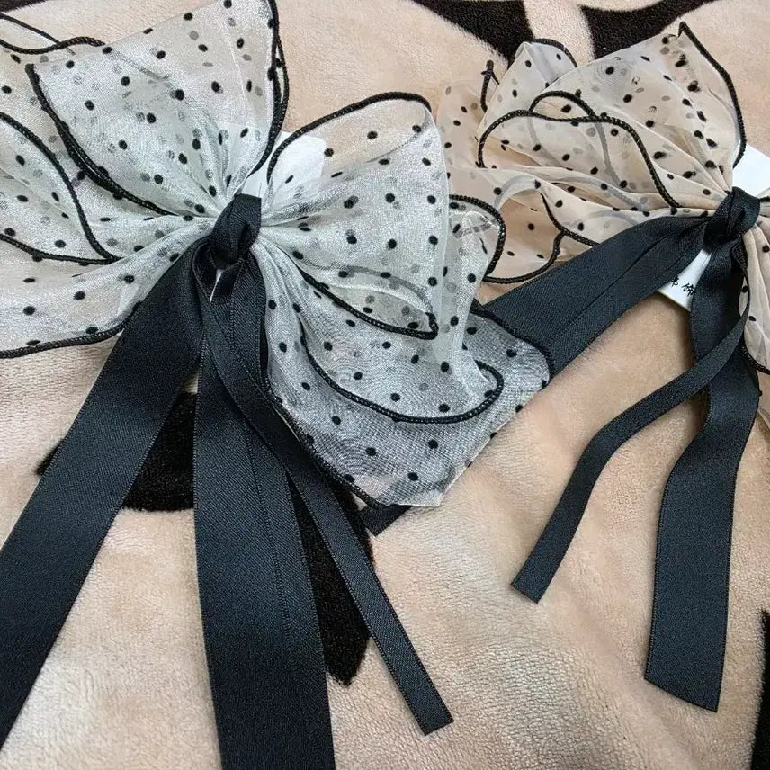 [BUNJANG] Dot Ribbon Hairpin / 도트리본헤어핀(하나가격