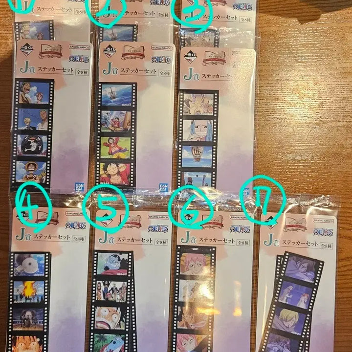 [BUNJANG] One Piece Dramatic Memories Sticker Bundle Set / 원피스 드라마틱 메모리즈 J상 스티커 10개 일괄 판매