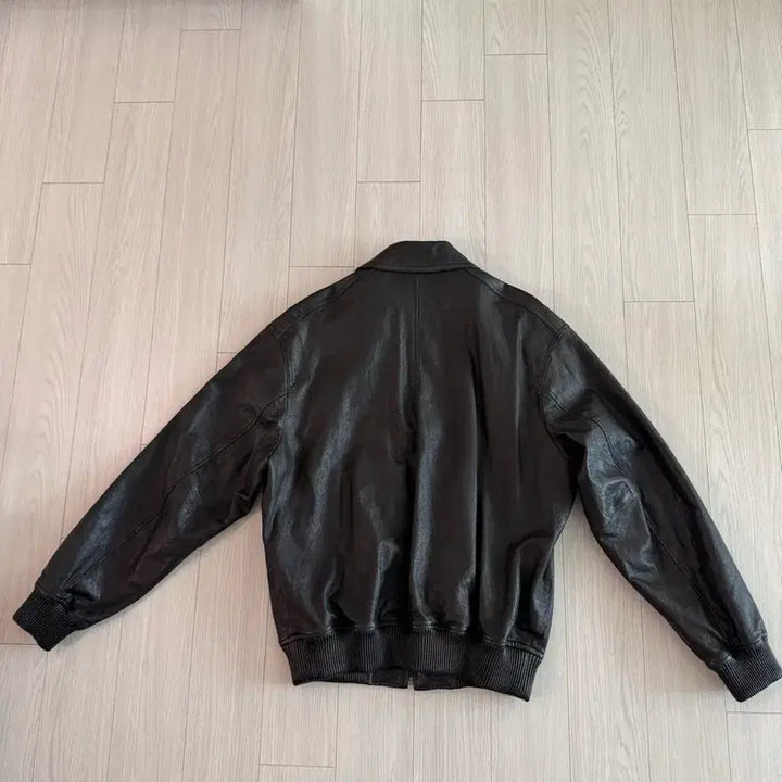 [BUNJANG] OVEOF Black Leather Jacket / OVEOF 오브오브 블랙 리얼 레더 자켓 (양가죽)