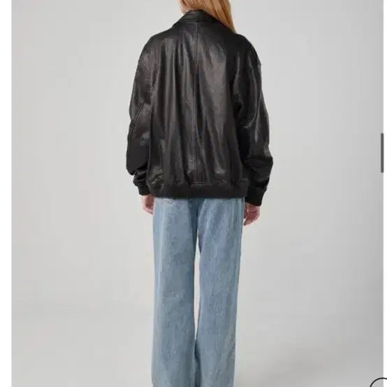 [BUNJANG] OVEOF Black Leather Jacket / OVEOF 오브오브 블랙 리얼 레더 자켓 (양가죽)