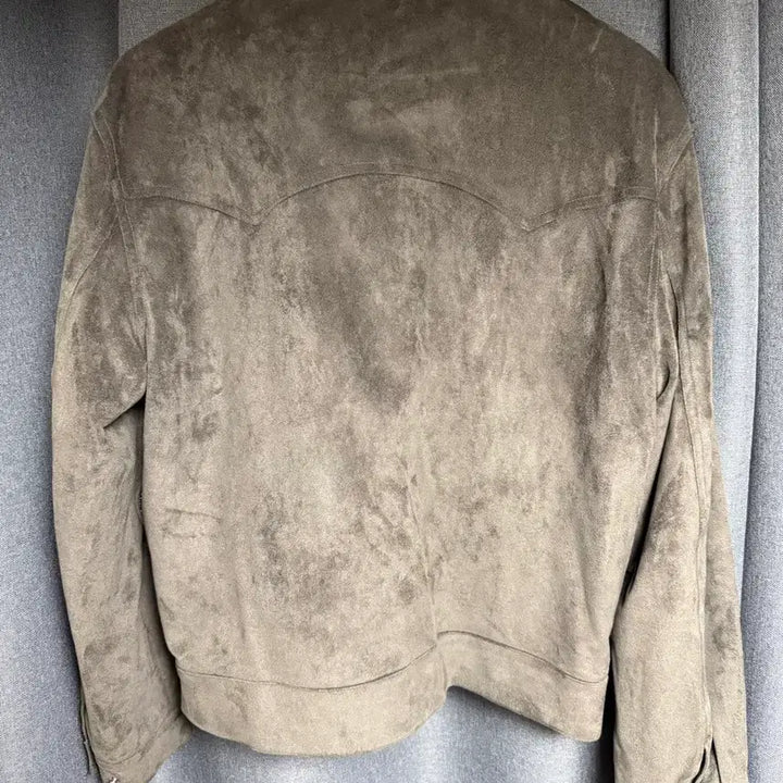 [BUNJANG] Mud Salt Suede Trucker Jacket Type 2 - Charcoal / 머드솔트 스웨이드 트러커 자켓 Type2. 차콜