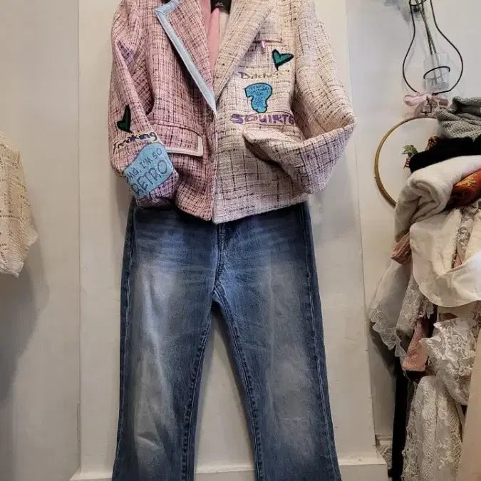 [BUNJANG] 2nd K Asymmetrical Tweed Jacket / 2nd k 언발 트위드자켓