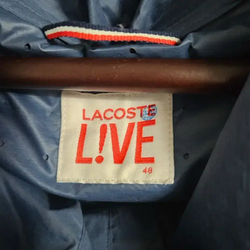 [BUNJANG] Lacoste LIVE Navy Hooded Windbreaker 48 / 라코스테 LIVE 후드 바람막이 네이비 48 사이즈