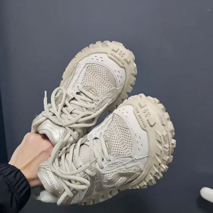 [BUNJANG] Balenciaga Defender Beige Sneakers / 발렌시아가 디펜더 풀구성품 39 베이지