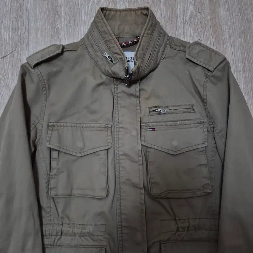 [BUNJANG] Tommy Hilfiger Denim M65 Field Jacket / 타미힐피거 데님 미니플래그 포켓 M65 야상자켓 S(90)