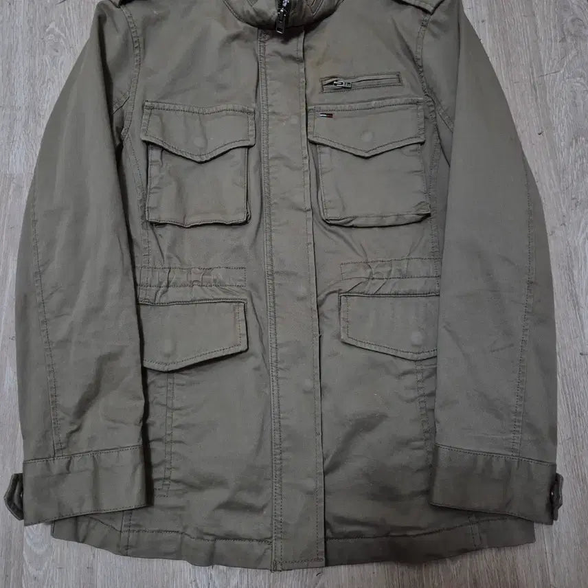 [BUNJANG] Tommy Hilfiger Denim M65 Field Jacket / 타미힐피거 데님 미니플래그 포켓 M65 야상자켓 S(90)