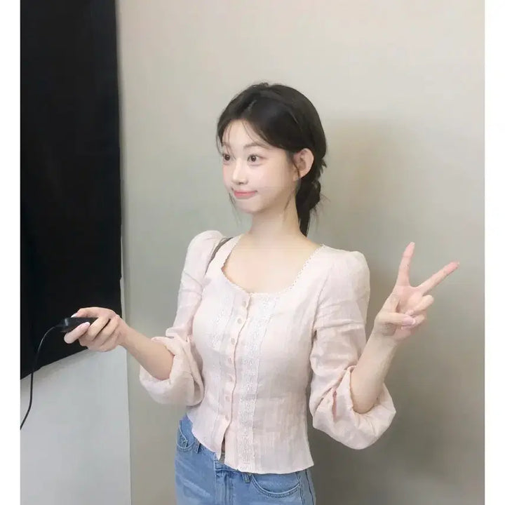 [BUNJANG] Zenio Pearl Ethnic Blouse / [made] 펄 에스닉 블라우스 제니오