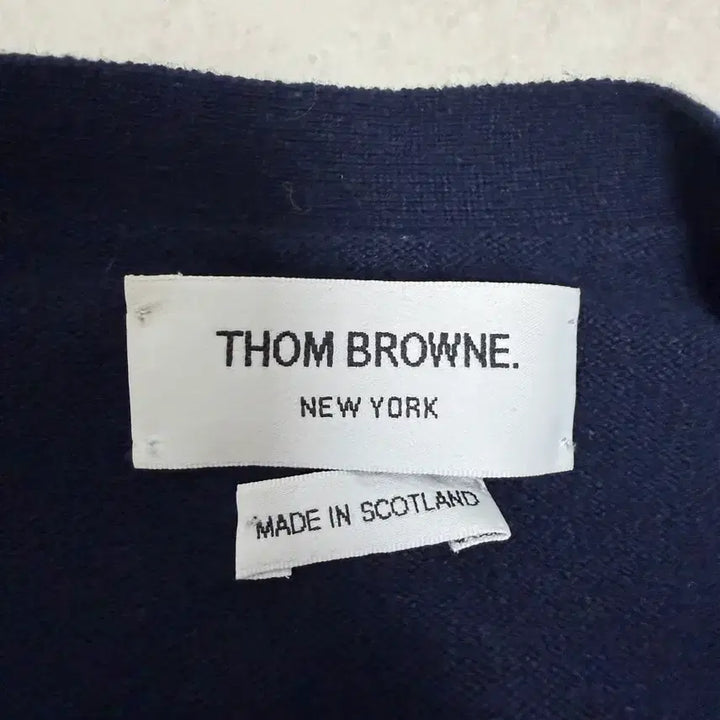 [BUNJANG] Thom Browne Cashmere Cardigan Navy / [정품/상태A+] 톰브라운 캐시미어 가디건 1사이즈 백화점판