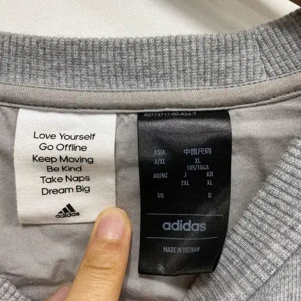 [BUNJANG] 남XL/아디다스 24FW 코튼 맨투맨 / 남XL/아디다스 24FW 코튼 맨투맨