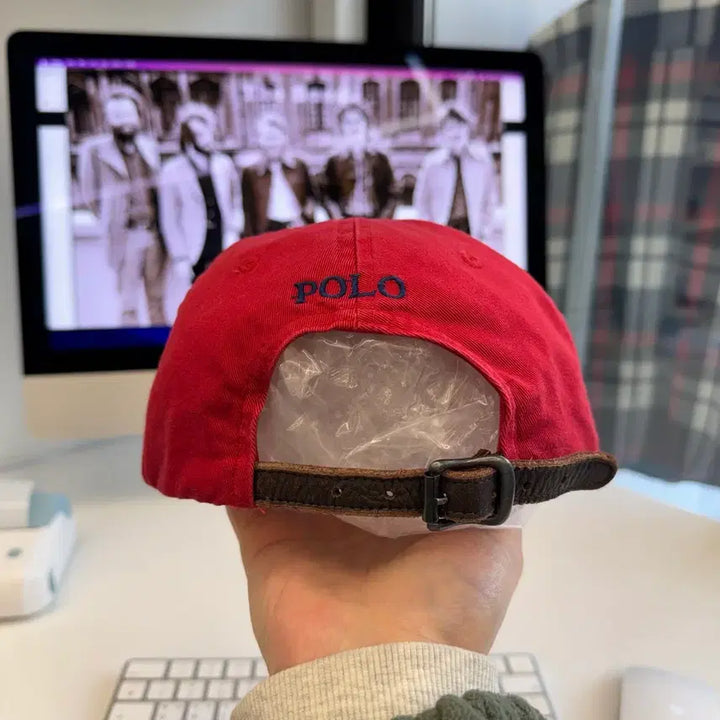 [BUNJANG] Ralph Lauren Polo Red Ball Cap / 랄프로렌 폴로 레드 볼캡