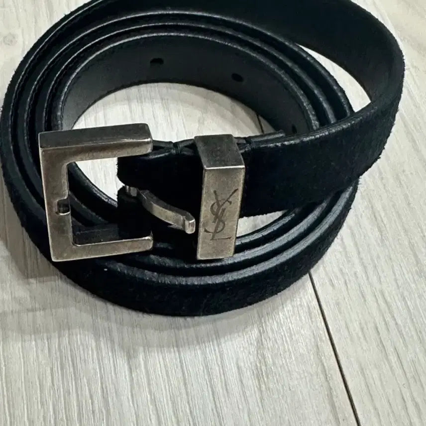 [BUNJANG] Saint Laurent YSL Monogram Belt - Black / 생로랑 YSL 모노그램 벨트 블랙