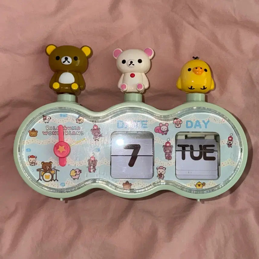 [BUNJANG] Rilakkuma Flip Clock / 급처/ 고전 리락쿠마 만년달력 파타파타 시계