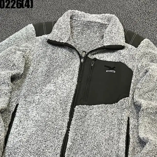 [BUNJANG] SaleWa Fleece Zip-up Jacket (Gray) / L 살레와 플리스 집업 자켓 그레이 0226(4)