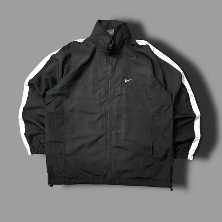 [BUNJANG] Nike 00s Black Side Line Windbreaker Jacket / 나이키 00s 블랙 사이드라인 바람막이 M