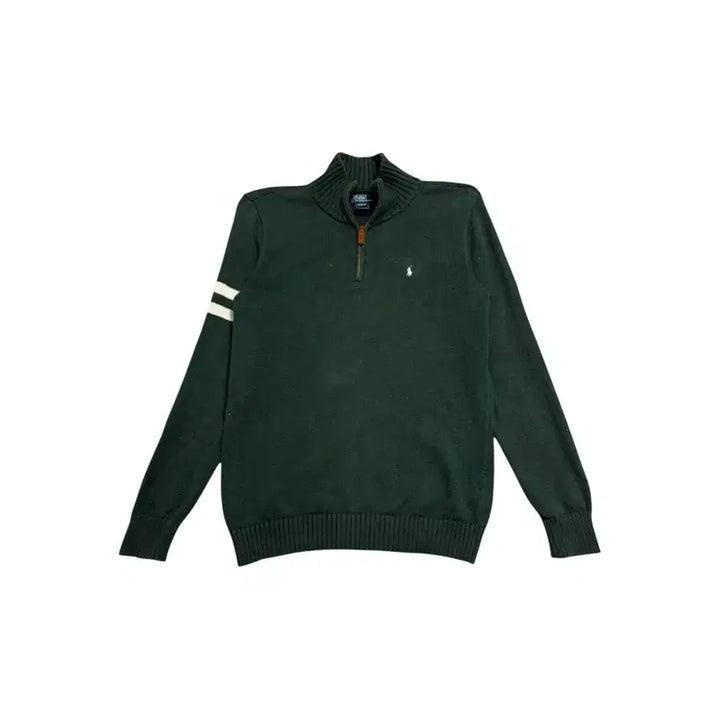 [BUNJANG] Polo Ralph Lauren Half-Zip Knit Sweater / 폴로 랄프로렌 반집업 니트 그린