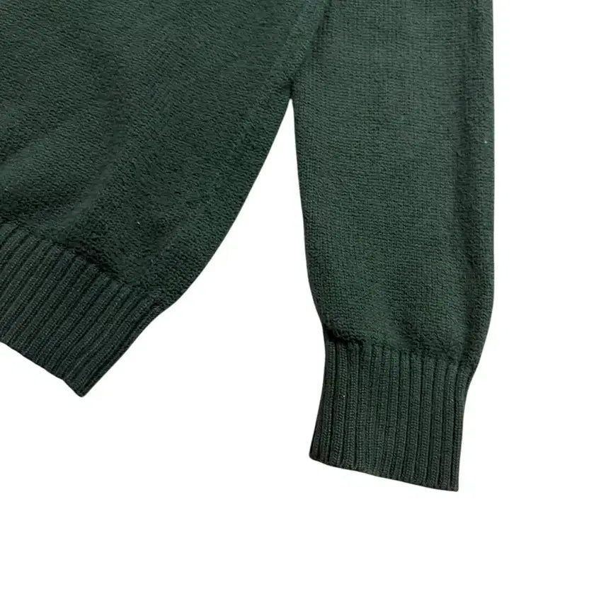 [BUNJANG] Polo Ralph Lauren Half-Zip Knit Sweater / 폴로 랄프로렌 반집업 니트 그린