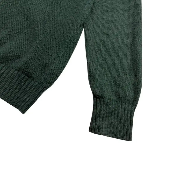 [BUNJANG] Polo Ralph Lauren Half-Zip Knit Sweater / 폴로 랄프로렌 반집업 니트 그린