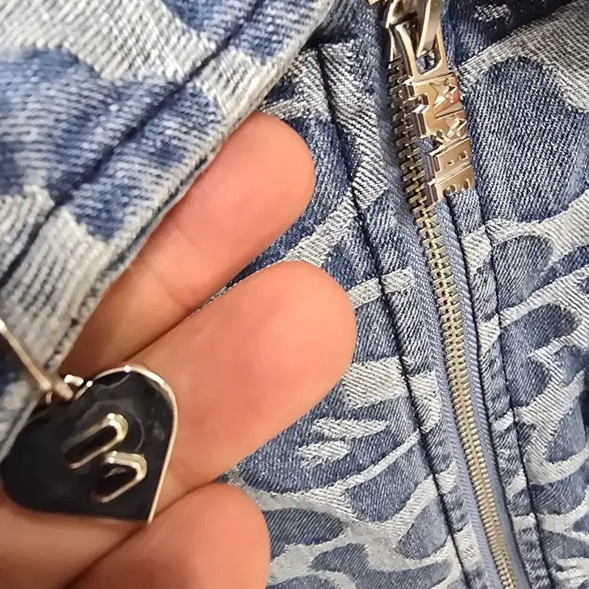 [BUNJANG] Apee Camo Denim Crop Jacket / Apee 에이피 이 데님 크롭 자켓