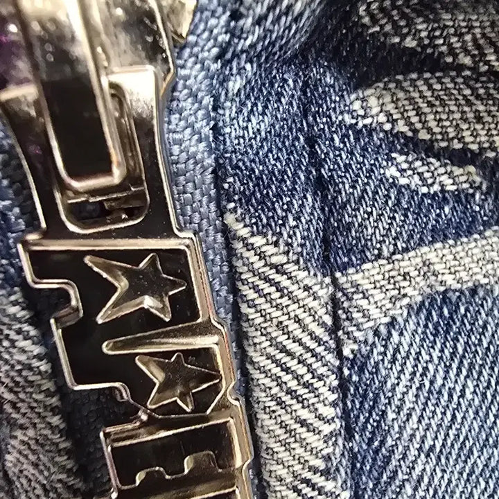 [BUNJANG] Apee Camo Denim Crop Jacket / Apee 에이피 이 데님 크롭 자켓