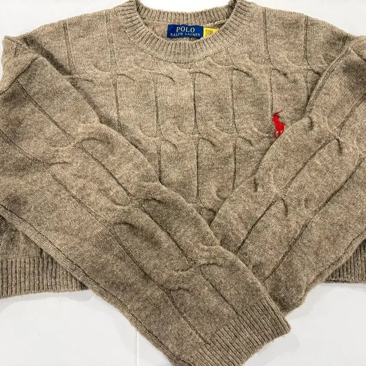 [BUNJANG] Polo Crop Knit / 폴로 랄프로렌 케이블 니트