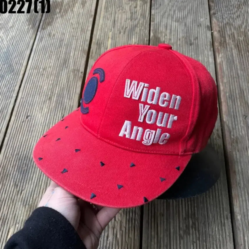 [BUNJANG] Wide Angle Red Ball Cap / 와이드앵글 볼캡 모자