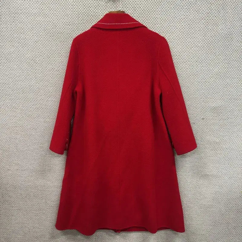 [BUNJANG] Vintage Red Long Coat (Size 90) / 빈티지 레드 롱 코트 90 M12790